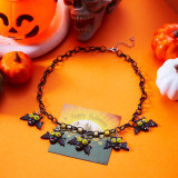 Halloween funny necklace pumpkin ghost pendant clavicle necklace