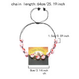 Halloween funny necklace pumpkin ghost pendant clavicle necklace