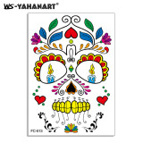 Halloween funny tattoo stickers scary mouth scar waterproof tattoo stickers