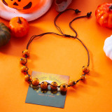 Halloween funny necklace pumpkin ghost pendant clavicle necklace