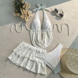 Women Solid Sexy Bikini Swimsuit Set