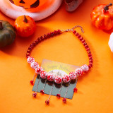 Halloween funny necklace pumpkin ghost pendant clavicle necklace