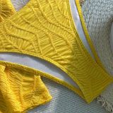 Women Solid Sexy Bikini Swimsuit Set