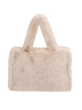 Women's Strap Imitation Fox Fur Large Capacity Tote Bag