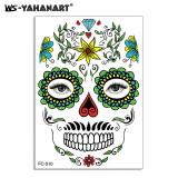 Halloween funny tattoo stickers scary mouth scar waterproof tattoo stickers