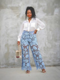 Women's Cut-Out Lace Patchwork Denim Pants