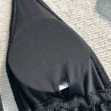 Women Solid Sexy Bikini Swimsuit Set