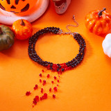 Halloween funny necklace pumpkin ghost pendant clavicle necklace