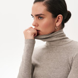 Women Fall/Winter Casual Turtleneck Long-Sleeved Top and Pants Two-Piece Set