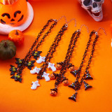 Halloween funny necklace pumpkin ghost pendant clavicle necklace