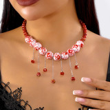 Halloween funny necklace pumpkin ghost pendant clavicle necklace