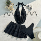 Women Solid Sexy Bikini Swimsuit Set