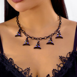 Halloween funny necklace pumpkin ghost pendant clavicle necklace