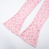 Women's Autumn Fashion Hooded Camouflage Print Long Sleeve Sports Slim Fit Casual Pants Set