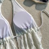 Women Solid Sexy Bikini Swimsuit Set