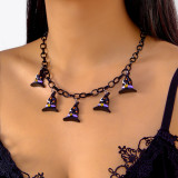 Halloween funny necklace pumpkin ghost pendant clavicle necklace