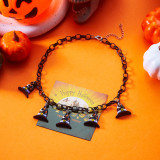 Halloween funny necklace pumpkin ghost pendant clavicle necklace