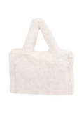 Women's Strap Imitation Fox Fur Large Capacity Tote Bag