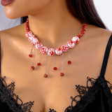 Halloween funny necklace pumpkin ghost pendant clavicle necklace