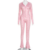 Women's Autumn Fashion Hooded Camouflage Print Long Sleeve Sports Slim Fit Casual Pants Set