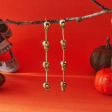 Halloween pumpkin ghost pendant earrings gothic tassel earrings