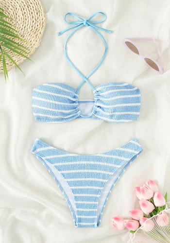 Women Striped Sexy Bikini Two-Piece Swimsuit