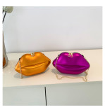 Women Lips Crossbody Chain Shoulder Bag
