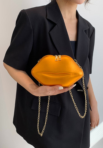Women Lips Crossbody Chain Shoulder Bag