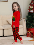 Christmas deer and tree Family Wear long-sleeved top and pants Pajama set