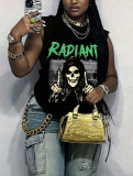 Summer High Street Hiphop Loose Loose Sleeveless Tank Top