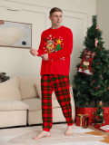 Christmas deer and tree Family Wear long-sleeved top and pants Pajama set