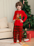 Christmas deer and tree Family Wear long-sleeved top and pants Pajama set