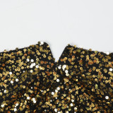 Plus-size African Women elegant sequin dress Dresses