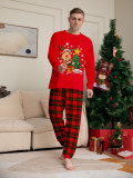 Christmas deer and tree Family Wear long-sleeved top and pants Pajama set
