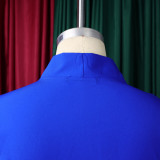 Women 3/4-sleeve tie dress with irregular pleats