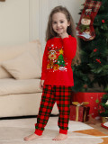 Christmas deer and tree Family Wear long-sleeved top and pants Pajama set