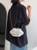 Women Lips Crossbody Chain Shoulder Bag