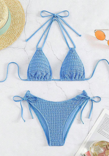 Women Summer Sexy Solid Two-Piece Swimsuit