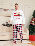 Christmas deer and crab Family Wear long-sleeved top and pants Pajama set