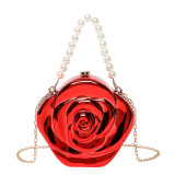 Women Rose Flower Crossbody Clutch