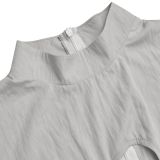 Women sexy solid lace-up sleeveless top and Pant Two Piece Set