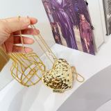 Women Chain Diamond-Encrusted Butterfly Mini Shoulder Bag