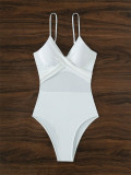 Women Beach Mesh Strapless One-Piece Swimsuit