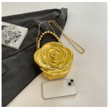 Women Rose Flower Crossbody Clutch