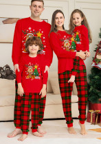 Christmas deer and tree Family Wear long-sleeved top and pants Pajama set Christmas deer and tree Family Wear long-sleeved top and pants Pajama set
