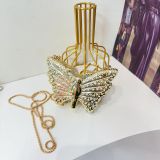 Women Chain Diamond-Encrusted Butterfly Mini Shoulder Bag