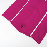 Women's Cross Strap Sleeveless Color-Blocked High-Waist Jumpsuit