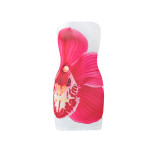 Women's Summer Strapless Floral Bodycon Short Dress