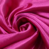 Women's Slim Fit Halter Neck Solid Color Long Dress