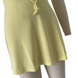 Women's Summer Lace-Up Slim Waist Strap Dress